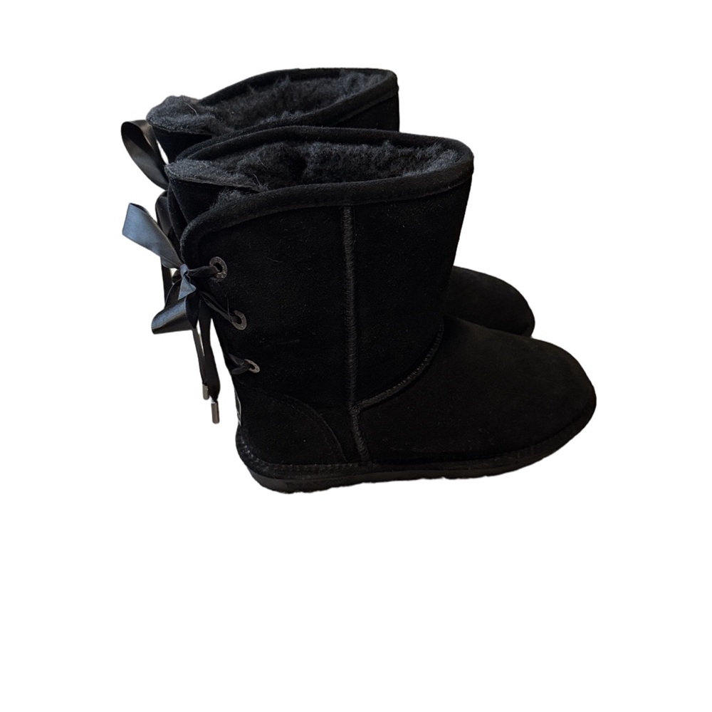 BearPaw Elizabeth II Suede Lace Back Boots - Picture 2 of 7